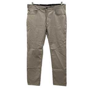 NWT Denali Travel Pant Slim Straight w/ Stretch Waistband in Cyclone Grey 36x32